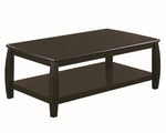 Dixon 3-Pc Cappuccino Wood Coffee Table Set