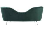 Eva Modern Forest Green Velvet Sofa