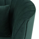 Eva Modern Forest Green Velvet Sofa