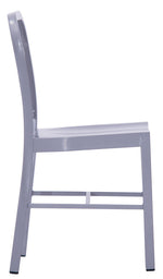 Evonne 2 Gray Metal Side Chairs