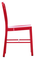 Evonne 2 Red Metal Side Chairs