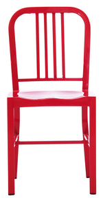 Evonne 2 Red Metal Side Chairs