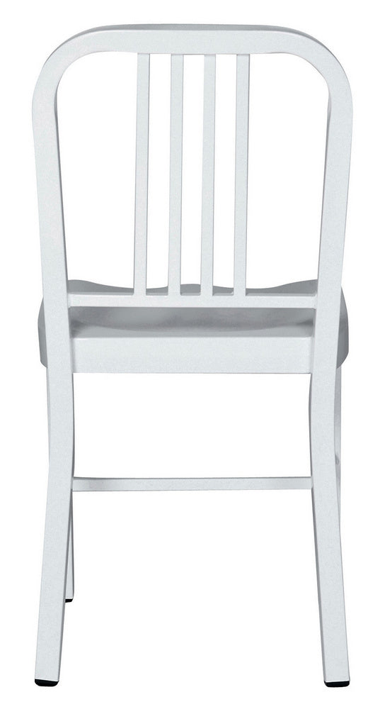 Evonne 2 White Metal Side Chairs