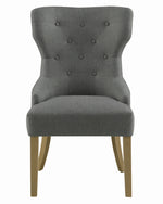 Florence Grey Fabric/Rustic Smoke Wood Side Chair