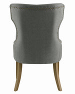 Florence Grey Fabric/Rustic Smoke Wood Side Chair