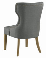 Florence Grey Fabric/Rustic Smoke Wood Side Chair