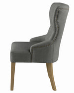 Florence Grey Fabric/Rustic Smoke Wood Side Chair