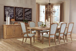 Florence Rustic Smoke Wood Dining Table (Oversized)