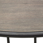 Gibson Grey Oak Wood/Metal Round Cocktail Table