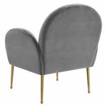 Gwen Grey Velvet Accent Chair