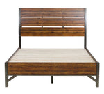 Holverson Rustic Brown Wood Cal King Bed (Oversized)