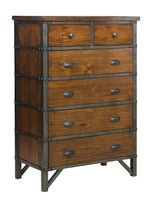 Holverson Rustic Brown Wood 6-Drawer Chest