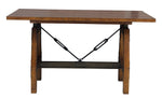 Holverson Rustic Brown Wood Counter Height Table