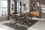 Holverson Rustic Brown Wood Counter Height Table