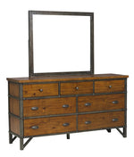 Holverson Rustic Brown Wood 7-Drawer Dresser