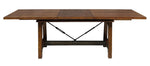 Holverson Rustic Brown Wood Extendable Dining Table