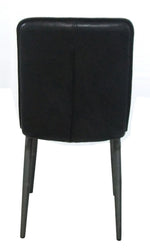 Hosmer 2 Black Top Grain Leather/Antique Black Side Chairs