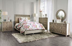 Jakarta Antique White Wood Queen Bed