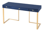 Janie Blue Lacquer Wood Desk