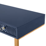 Janie Blue Lacquer Wood Desk