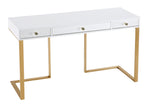 Janie White Lacquer Wood Desk