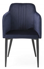 Jason 2 Blue Fabric/Metal Arm Chairs