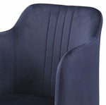 Jason 2 Blue Fabric/Metal Arm Chairs