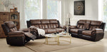 Jaylen Toffee/Espresso Manual Recliner Loveseat