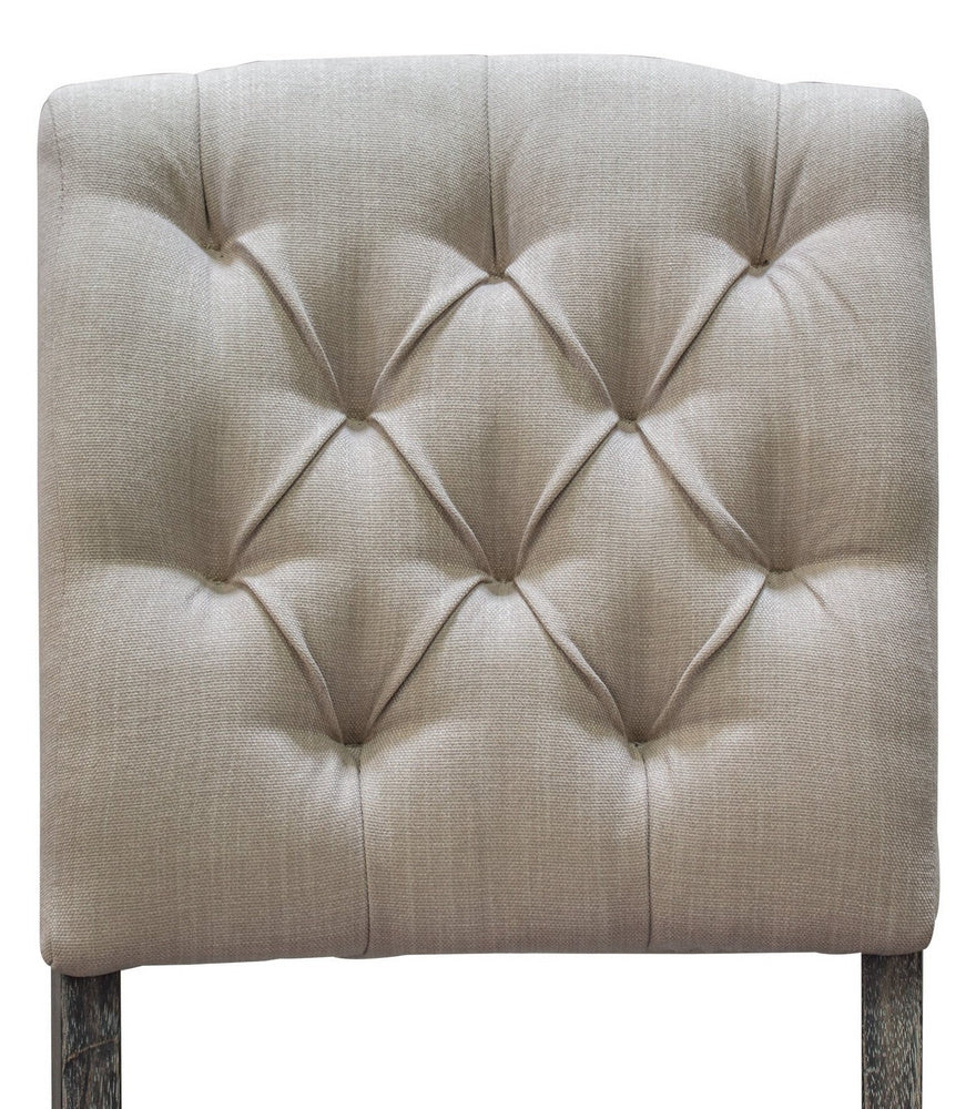 Katrina 2 Beige Fabric/Wood Side Chairs