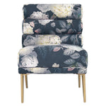 Kelly Floral Velvet Accent Chair