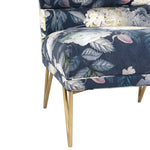 Kelly Floral Velvet Accent Chair