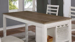 Kiana White/Oak Wood Counter Height Table