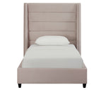 Koah Blush Velvet Twin Platform Bed