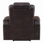 Korbach Espresso Faux Leather 2xPower Recliner