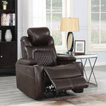 Korbach Espresso Faux Leather 2xPower Recliner