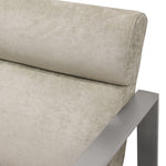 La Brea Champagne Fabric/Metal Accent Chair