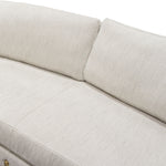 Lane Light Cream Fabric Sofa (Oversized) w/Curved Back