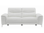 Largo White Leather/Vinyl 2-Seat Power Recliner Sofa