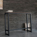 Logan Brown & Black Wood/Metal Rectangular Bar Table