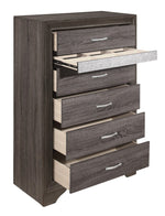 Luster Gray Wood Chest with Jewelry Drawer