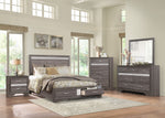 Luster Gray Wood Chest with Jewelry Drawer