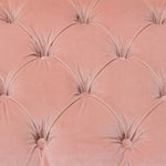 Luxe Blush Pink Velvet Fabric Accent Chair