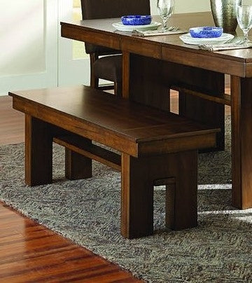 Sedley Chocolate Brown Wood Bench