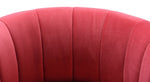 Magnolia Hot Pink Velvet/Gold Finish Metal Accent Chair