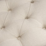 Mateo Desert Sand Linen Small Tufted Bench