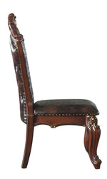 Picardy 2 Cherry Oak PU Leather/Wood Side Chairs