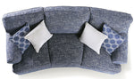 Pierpont Blue Fabric Sofa (Oversized)