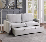 Price Gray Fabric Convertible Sofa with Pull-Out Bed