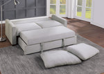 Price Gray Fabric Convertible Sofa with Pull-Out Bed