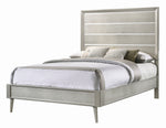 Ramon 5-Pc Metallic Sterling Wood Full Bedroom Set